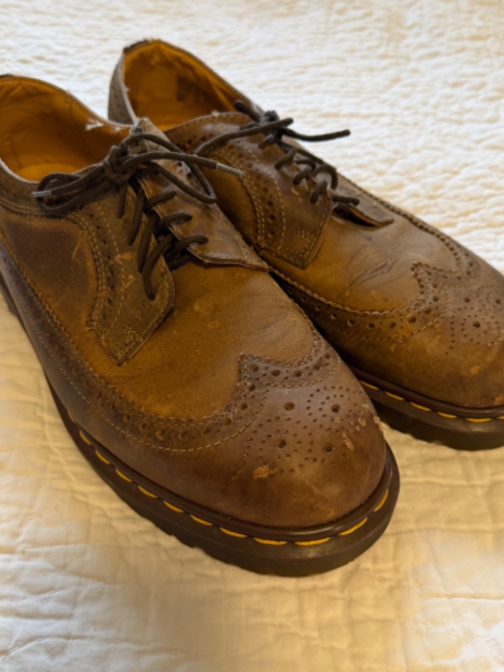 Vintage Dr. Martens Made in England Wingtip Oxfords